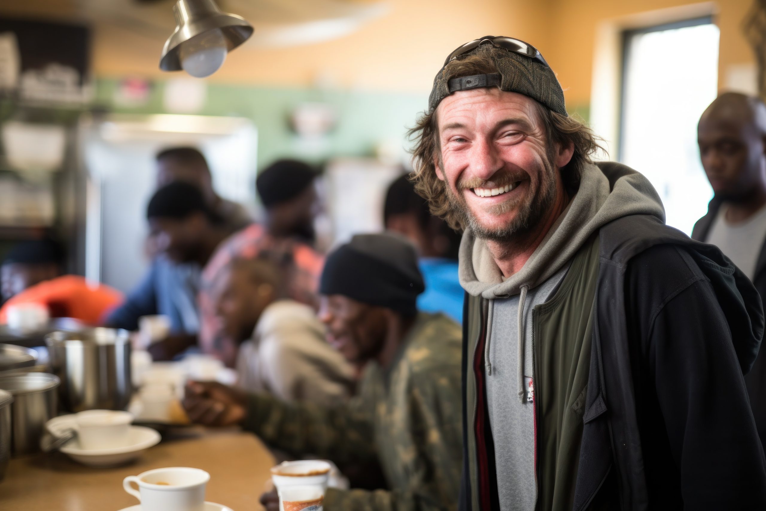 Community meal at Fresno Mission